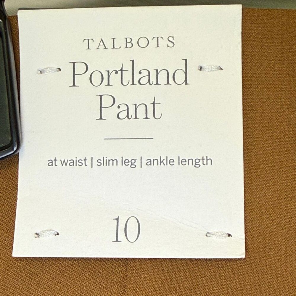 Talbots side zip Portland pant slim ankle pant size 10 NWT - Picture 11 of 11